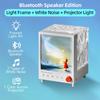 Proyector de Luz Nocturna Aurora Box Bluetooth Luz Ambiental con Ruido Blanco Atenuación Continua Lámpara de Mesilla para Decoración de Dormitorio