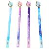 Back to school season 1Pc 0.5mm creative crystal globe gel pen cap removal fun text flower film styling pen cute stationery water-based pen