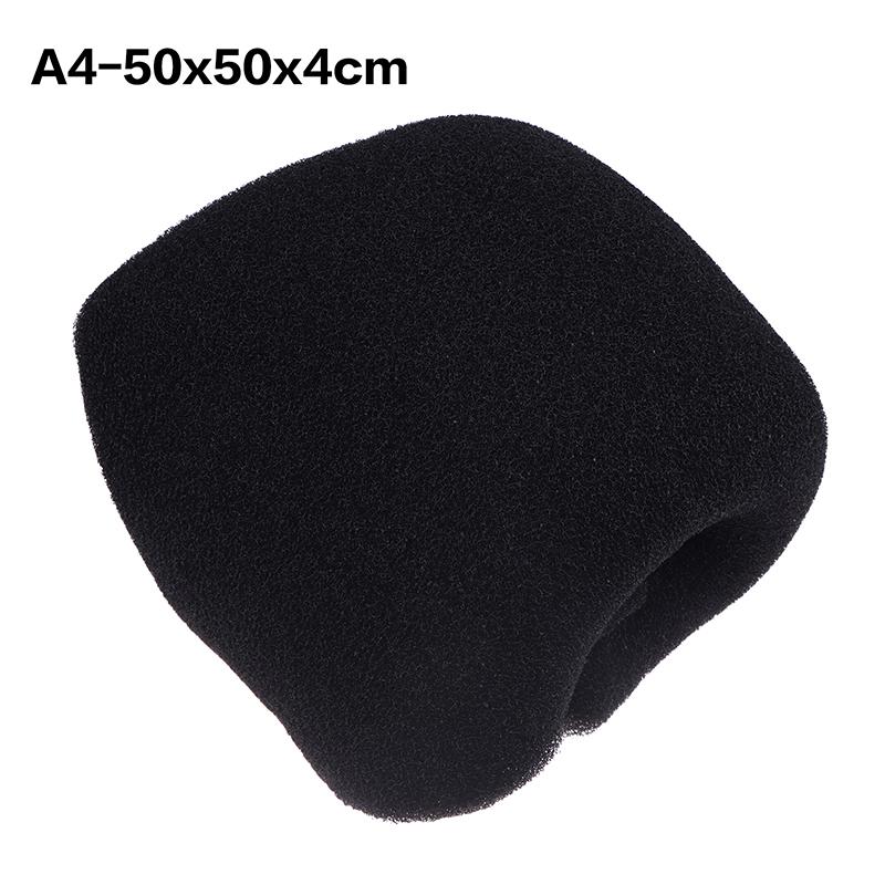4 Sizes Black Filtration Foam Aquarium Fish Tank Biochemical Filter Sponge Air Filter Pad Skimmer Long Use Time Sponge