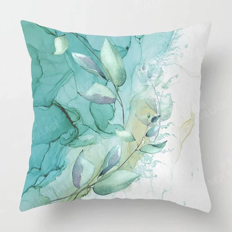Modern Light Green Abstract Geometric Cushion Cover Home Decor Pillow Cover Sofa Throw Pillow Cover 45x45 40x40 50x50 60x60