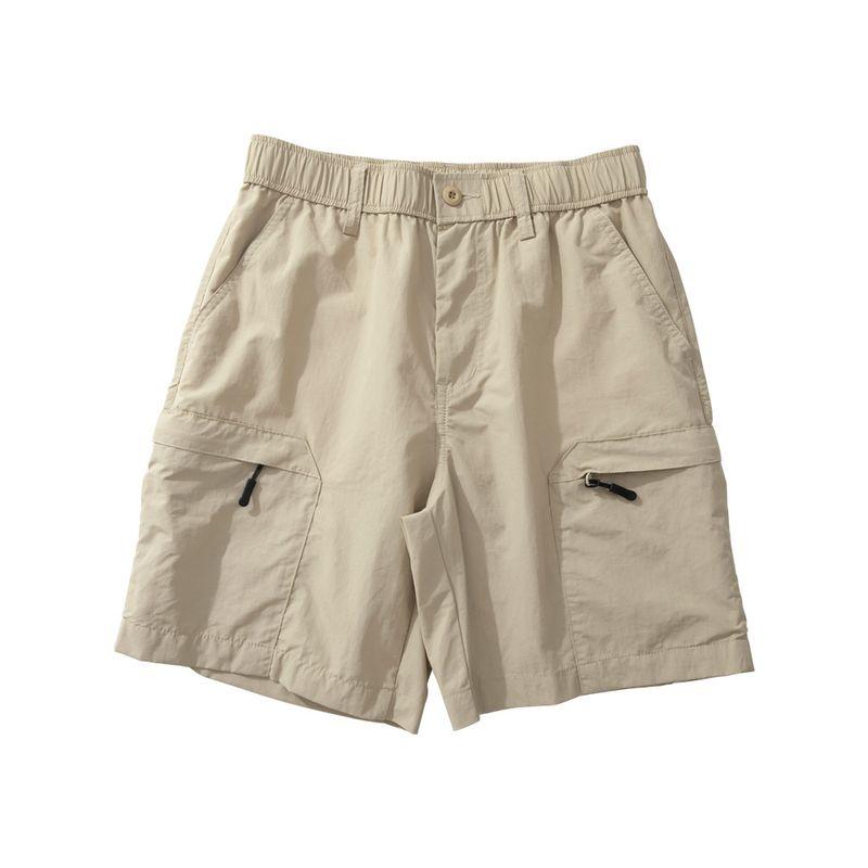 Parka Shorts Men's Summer Thin Quick-Drying Outdoor Leisure All-Match Middle Pants Fashion Brand Trend Straight-leg Loose Fifth Pants