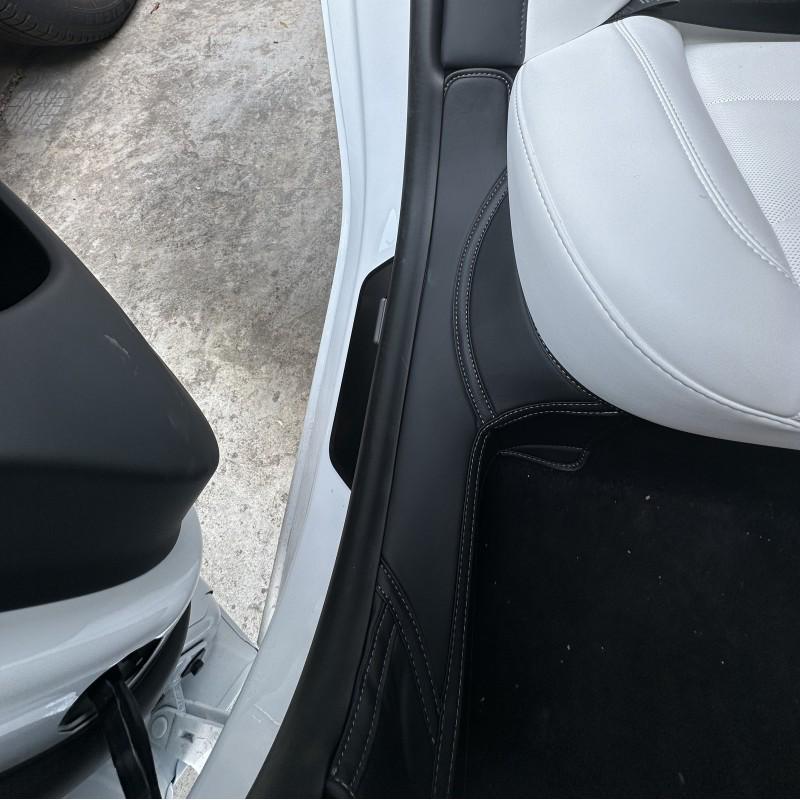 Tesla Model 3/Y/S Door Sill Scuff Plate Leather Protector