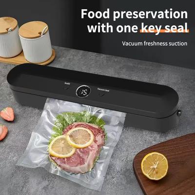 Food Vacuum Sealer Machine Powerful 60Kpa Widened Sealing Strip Plug-Play Dry Wet Use Automatic Food Vacuum Sealer