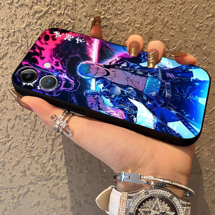 Cool Zoro Anime Funda Phone Cover Case for iPhone 11 12 17 16 Pro Max 7 8 17Air 15 Plus SE 14 13 Mini X XS XR