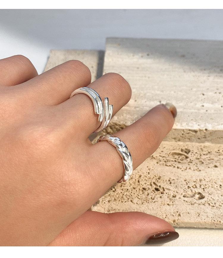 S925 Sterling Silver Open Ring for Women - Stylish, Versatile, High-End Feel, Ideal for Index Finger, Japanese & Korean Inspiration.