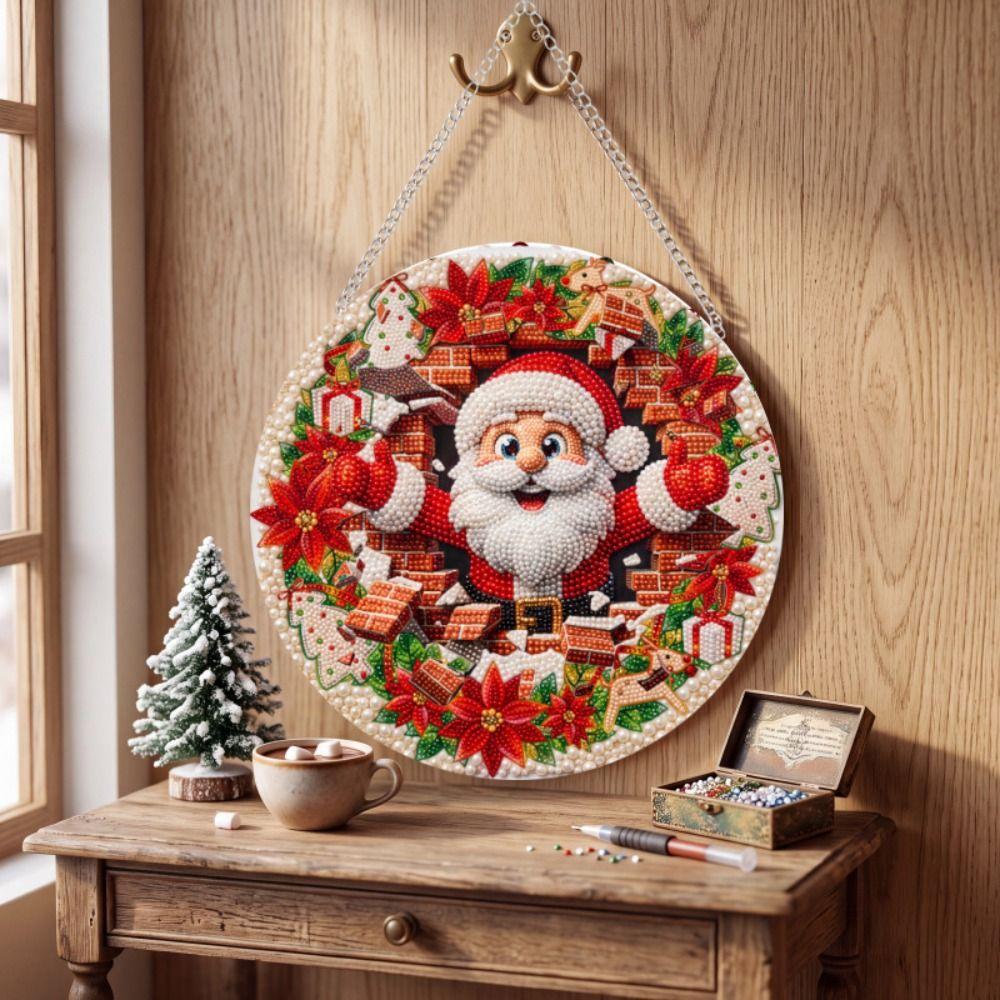 Acrylic Board Christmas Diamond Painting Set DIY Diamond Painting Craft Set  Holiday Gift