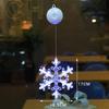 LED Christmas Suction Cup String Lights: Creative Curtain, Tree, Reindeer, and Bell Decorations