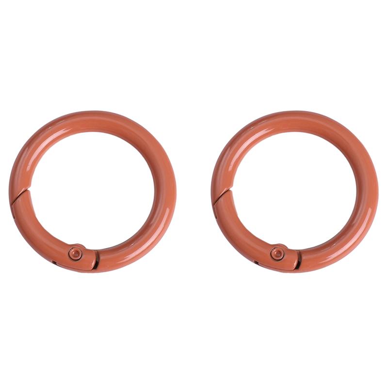 2/5/10Pcs Alloy Spray Painted Open Ring Spring Buckle Clasps For Key Bag Accessories