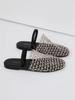 Baotou Back Strap Fishing Net Flat Sandals Roman Shoes 2025 Summer New Hollow Comfortable Beach Half Slippers