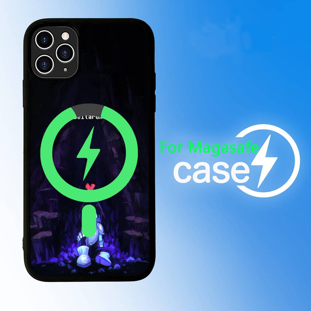 D-Deltarune Ralsei For Magsafe Magnetic Phone Case Wireless PC+TPU For iPhone 11 12 13 14 15 16 17 Pro Max Plus