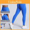 Seamless Matte High Waist Workout Leggings With Peach Lift For Yoga And Running