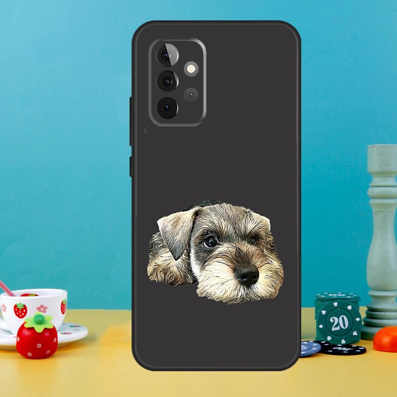 Miniature Schnauzer dog art Case For Samsung Galaxy A14 A24 A34 A54 A12 A22 A32 A52 S A13 A33 A53 A51 A71 Phone Cover