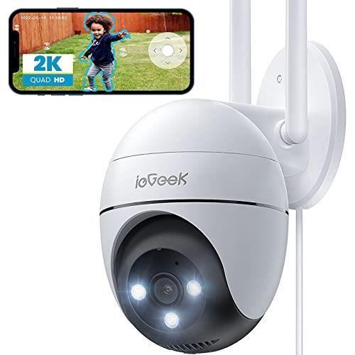 Camera Surveillance - 360° IP - Vision Nocturne Couleur - Détection Humaine - Extérieur