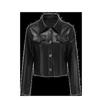 Spring and Autumn Retro Leather Jacket Women's Lapel Single-breasted Slim-fitting Short Jacket Top