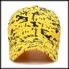 Baseball Striped CZ023 [White Fang] Hat, Cap, Pattern, Stylish, Fashionable, Cool, Men's, Women's, (Yellow)