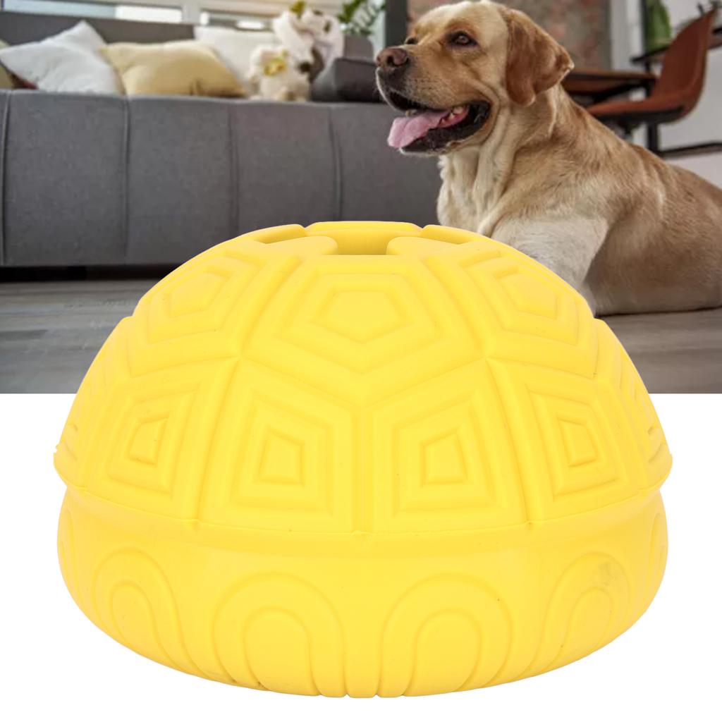 Pet Treat   Chewing Teeth Grinding Interactive Slow Feeding Rubber Tortoise   Dog Food Dispensing Toy