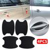 Carbon Fiber Car Door Handle Protector Film Anti Scratch Sticker 4PCs Set