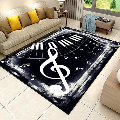Alfombra Estampada Salpicadura de Disco de Vinilo para Dormitorio Sala de Estar Mesita de Noche Sofá Felpudo Decoración Moderna del Hogar Alfombra de Área