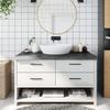 VidaXL Dark Grey Bathroom Countertop 100x60x6 Cm Treated Wood 3156232