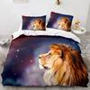 Set Biancheria da Letto Animale Leone Fresco Biancheria da Letto Animale Decorazione per la Casa Singolo Matrimoniale Twin Size Per Ragazzi Ragazze Bambini Adulti Set Copripiumino Leone