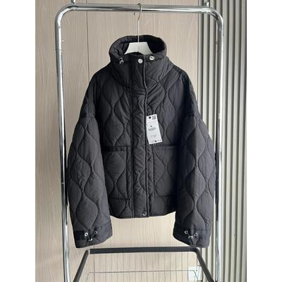 Waterproof Cotton Jacket Women's Series Traf Winter Arrival Quilted Large Pocket Hooded and Long Sleeve Women's Jacket