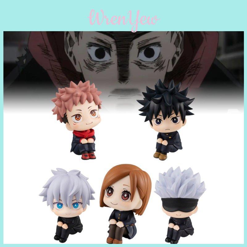 Q Version Jujutsu Kaisen Collectible Sitting Figure Pvc Model 8cm With Characters