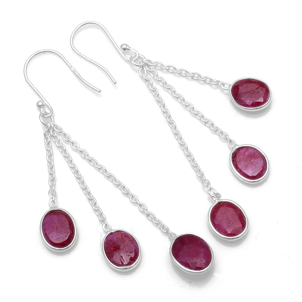 Natürliche Malachit, Peridot Edelstein Ohrringe Massiv 925 Sterling Silber Handgefertigte Ohrringe Schmuck Geschenk für Frauen und Mädchen E-347