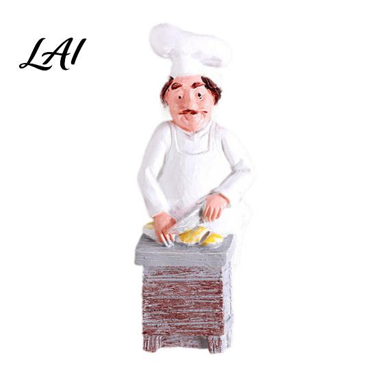 Recipe Holder Magnets 3D Cartoon Chef Refrigerator Magnet Resin Baker Decorative Fridge Memo Notes Photo for Home Decor Theme Ornaments
