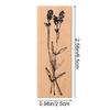 1PC Artesanato carimbo padrão Artes Casa Vintage plantas de grama carimbos de borracha de madeira Scrapbooking DIY