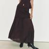 Spring New Arrival Fashion Wind Fashionable Knitted Small Pleated Patchwork High Waist a Word Mid-Length Skirt 4192016