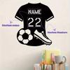 Customizable Iron Art Silhouette American Football Jersey Personalized Name Number Wall Decoration Hanging Wall Art Birthday Graduation Gift