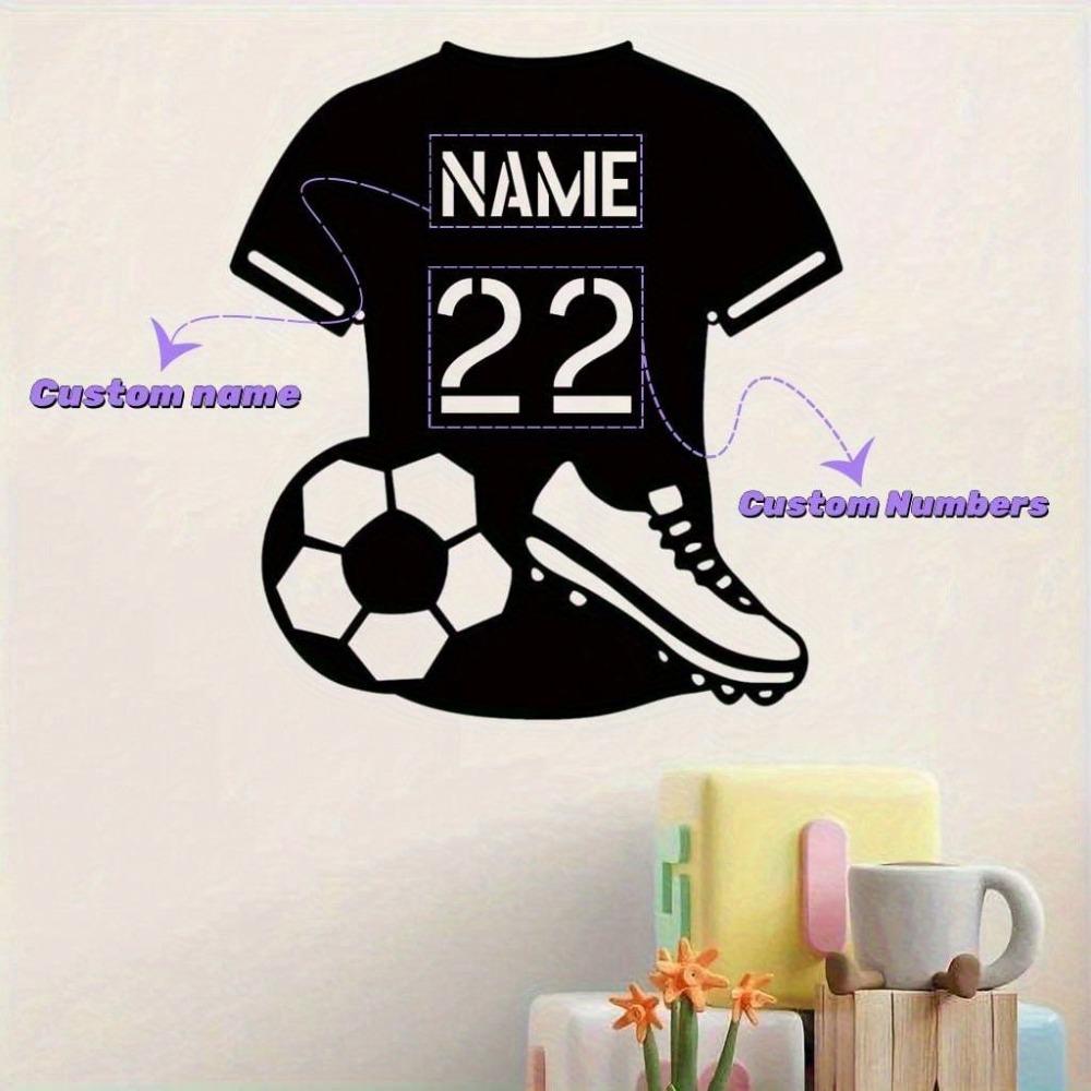 

Индивидуальная силуэтная композиция из железа Американский футбольный джерси Персонализированное имя номер Настенное украшение Подвесное настенное искусство Подарок на день рождения Выпускной one-size разноцветный