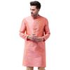 VASTRAMAY Men' Cotton Silk Blend Kurta VASMK0 7PN