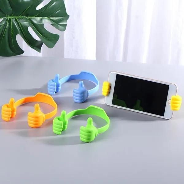 Thumbs Up Phone Holder Lazy Mobile Phone Thumb Stand Portable Elastic Creative Universal Cell Phone IPad Stand Phones Bracket