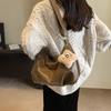 Women's Large Capacity Retro Pleated Tote - Autumn/Winter 2024 Fashion Shoulder Bag for Work Commute