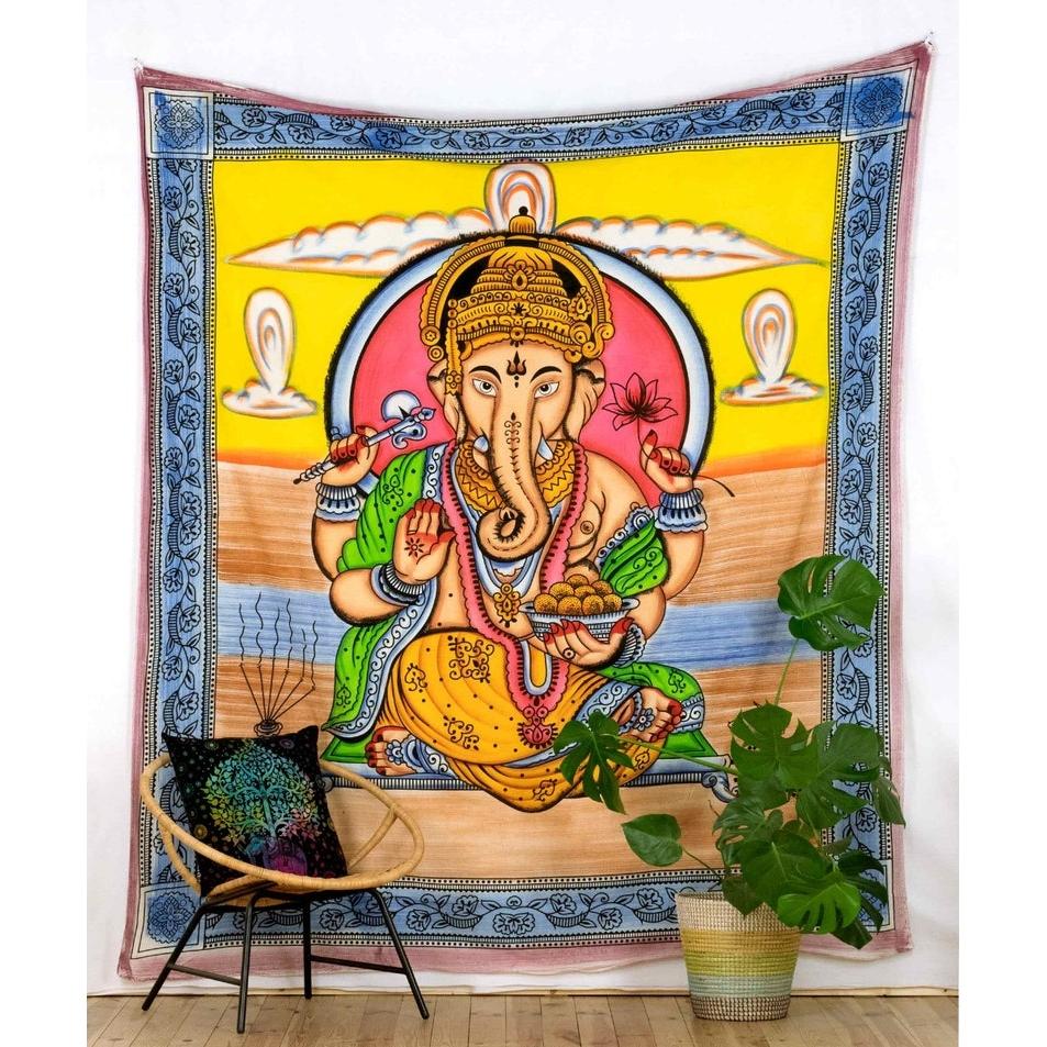 Ganesha tapestry 75x100 чёрный