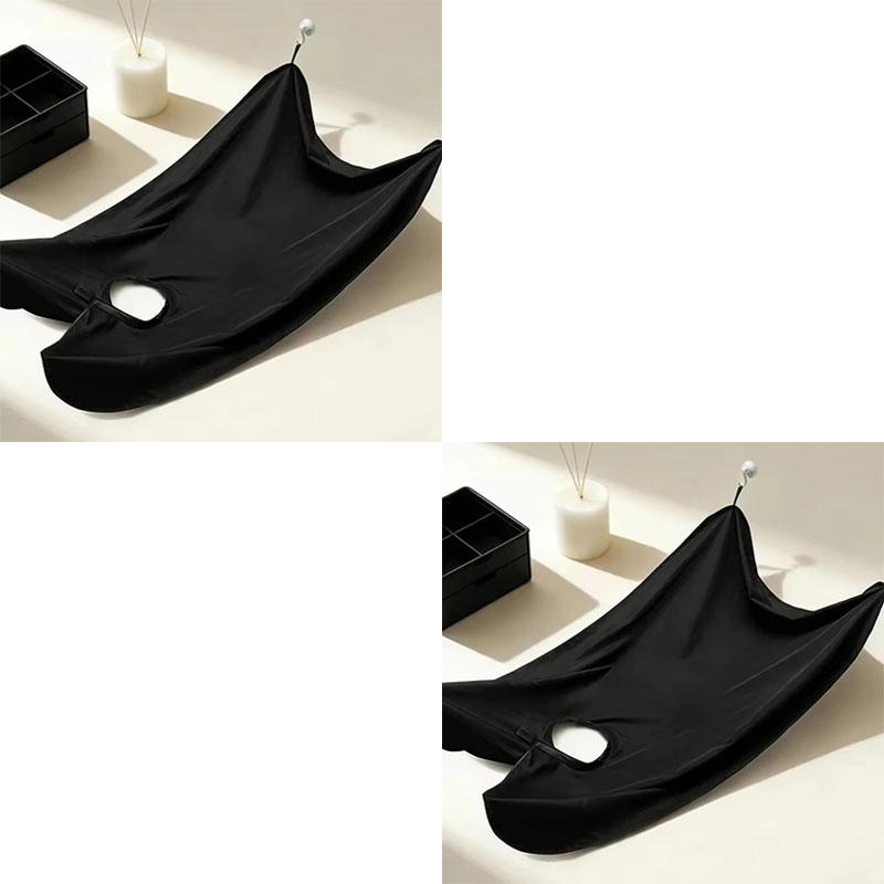 Suction Cup Hair Cutting Cape Beard Barber Gown for Adults Kids with Clean Neck Strip for Salon Home Use