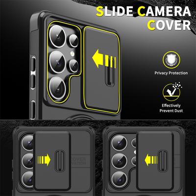 Coque Anneau Magnétique Armor pour Samsung Galaxy S24 S23 Plus S21 S22 S25 Ultra S20 FE A54 A55 A16 A36 A56 A17 5G Housse de Protection d'Objectif