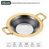 304 Stainless Steel Hammered Divided Hot Pot