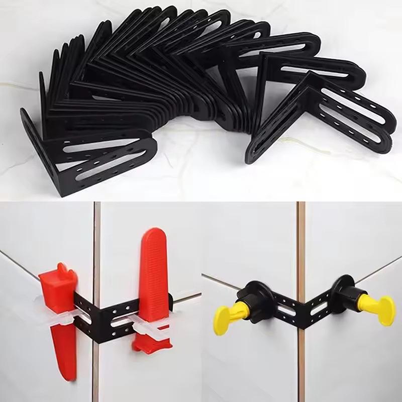 25Pcs Tile Leveling System Male Angle Clips For Floor Wall Tile Leveler Spacers Locator Adjuster Laying Construction Tools
