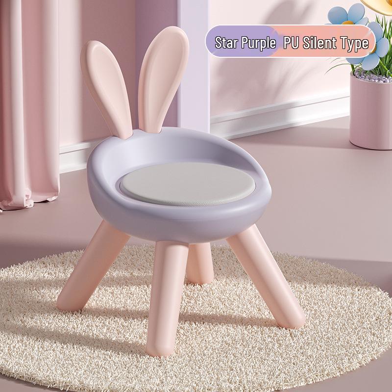Children's Plastic Backrest Chair and Stool - Multifunctional Seat for Kindergarten and Home