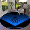 Club Brugge Kv Crest Custom Name Round Area Rug Carpet Rug For Living Room Bedroom Sofa Playroom Decor Nonslip Floor Mat