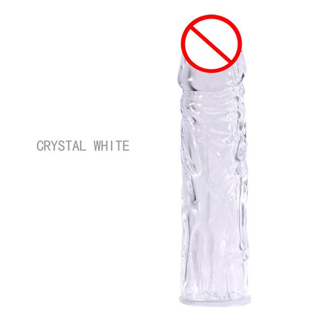 Crystal Penis Sleeve Prezervative reutilizabile pentru bărbați Mărirea penisului Extensor de penis Produse erotice intime Produse pentru adulți Sex Shop