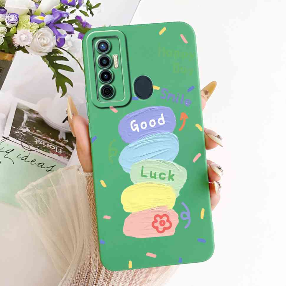 For Tecno Camon 17 CG6 CG6j Case Fashion Cute Cartoon Print Silicone Back Cover For Tecno camon 17 Bumper Phone Cases Fundas
