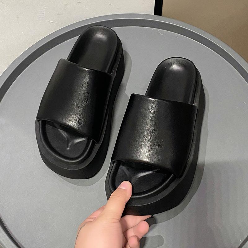 

Модные 8-сантиметровые каблуки, шлепанцы на высокой платформе и танкетке, новые женские сандалии с открытым носком, летние уличные повседневные шлепанцы на толстой подошве, женские пляжные шлепанцы 34 чёрный