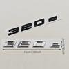 3D ABS Chrome Car Letters Logo 320e Rear Trunk Badge Emblem Sticker For BMW 3 Series EV 320e Auto Tail Marking Accessories
