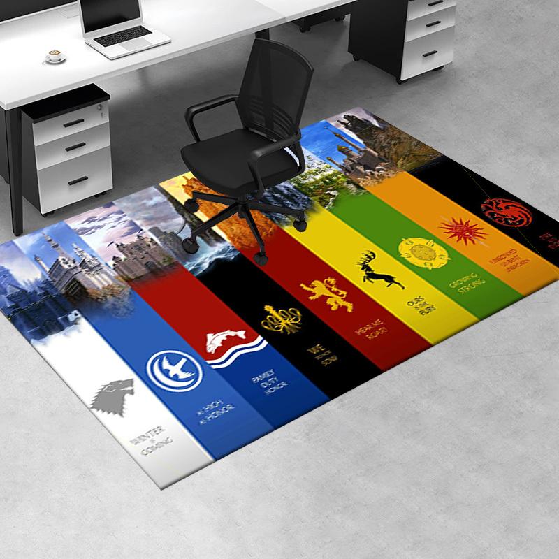 

Game of Thrones House Sigil Poster Set - Officially Licensed Merchandise Office Mat Home Decor Office Desk Chair Rugs Chair Carpet for offic 60cm by 90cm