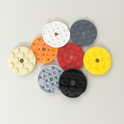 Los 60474 Platte Rund 4 x 4 mit Loch für Stift Steine Spielzeug Für Technische Gebäude Bausteine Kompatibel Baut Teilchen Kinder DIY MOC