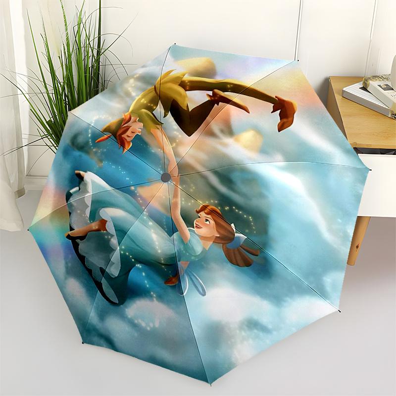 

Tinker bell Themed Travel Umbrella-8 Ribs Automatic Opening and Closing, Portable Folding Design, Compact and Stylish Umbrella Suitable for