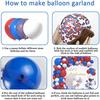 Blue Red White Balloon Package Independence Day Themed Balloon Chain Set Party Decoration